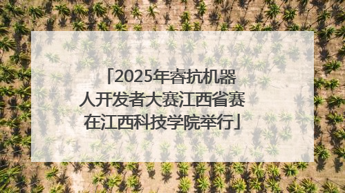 2025年睿抗机器人开发者大赛江西省赛在江西科技学院举行