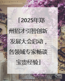 2025年郑州招才引智创新发展大会启动，各领域专家畅谈宝贵经验