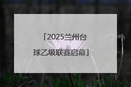 2025兰州台球乙级联赛启幕