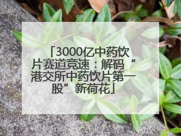 3000亿中药饮片赛道竞速：解码“港交所中药饮片第一股”新荷花
