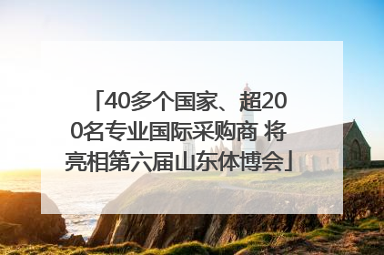 40多个国家、超200名专业国际采购商 将亮相第六届山东体博会