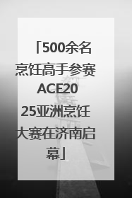 500余名烹饪高手参赛 ACE2025亚洲烹饪大赛在济南启幕