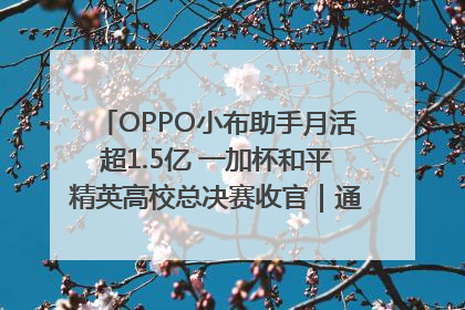 OPPO小布助手月活超1.5亿 一加杯和平精英高校总决赛收官｜通讯Plus·早报